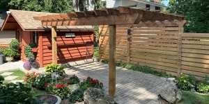 Outdoor kitchen construction in Hamilton, Ontario
