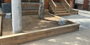 stone vs timberframe retaining walls