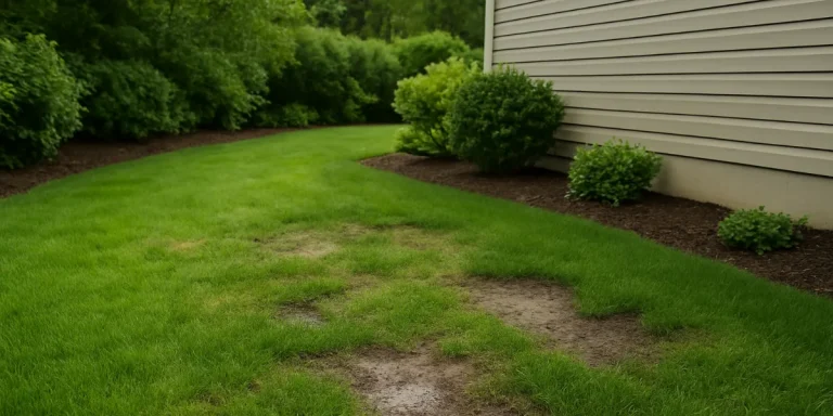 how to restore a dying lawn with drainage issues