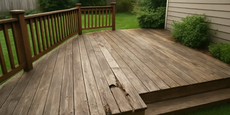 signs its time to rebuild your wood deck