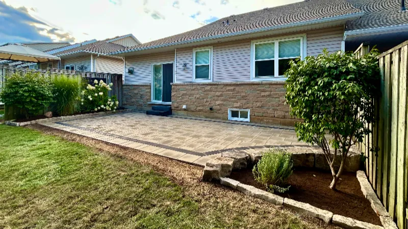 backyard landscaping in Hamilton after