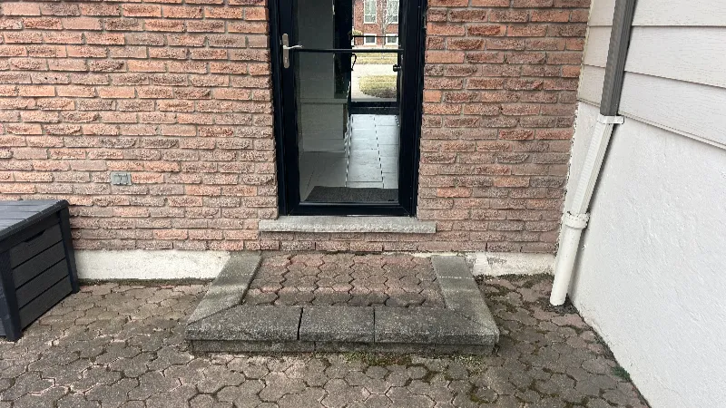 paver walkway and steps before1